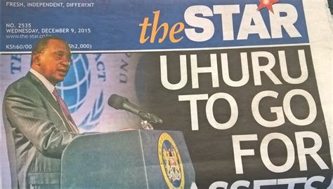 the star newspaper kenya today latest news